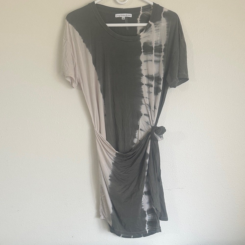 Young Fabulous & Broke, M Tie Dye T-Shirt, Wrap Skirt Dress
